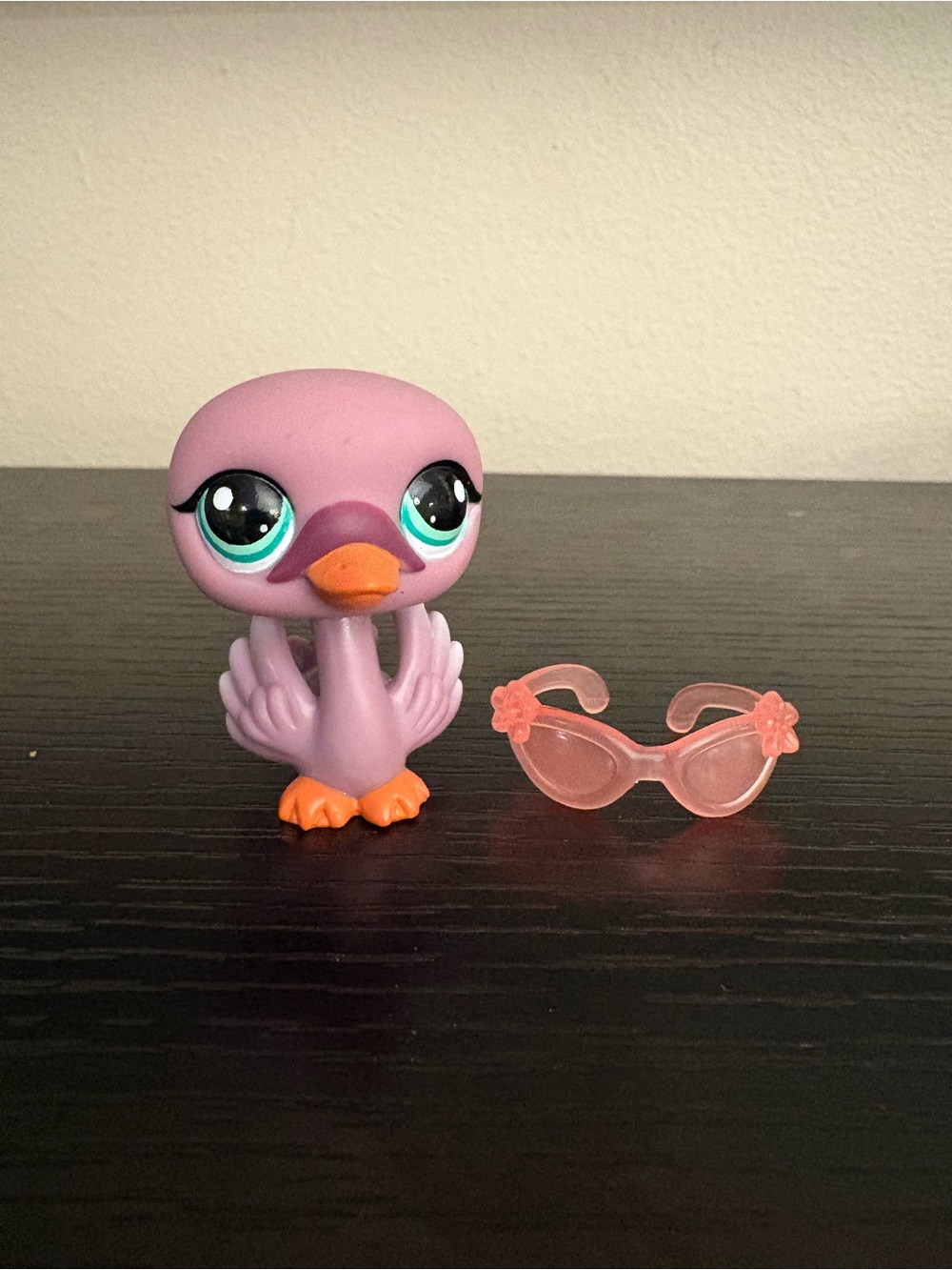 Littlest Pet Shop LPS 1400 Swan Purple Special Edition ~ AUTHENTIC